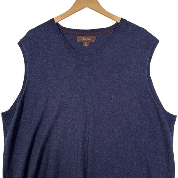 Tasso Elba Other - Tasso Elba Mens Size XL Navy Sweater Vest Cotton‎ Preppy Golf Classic